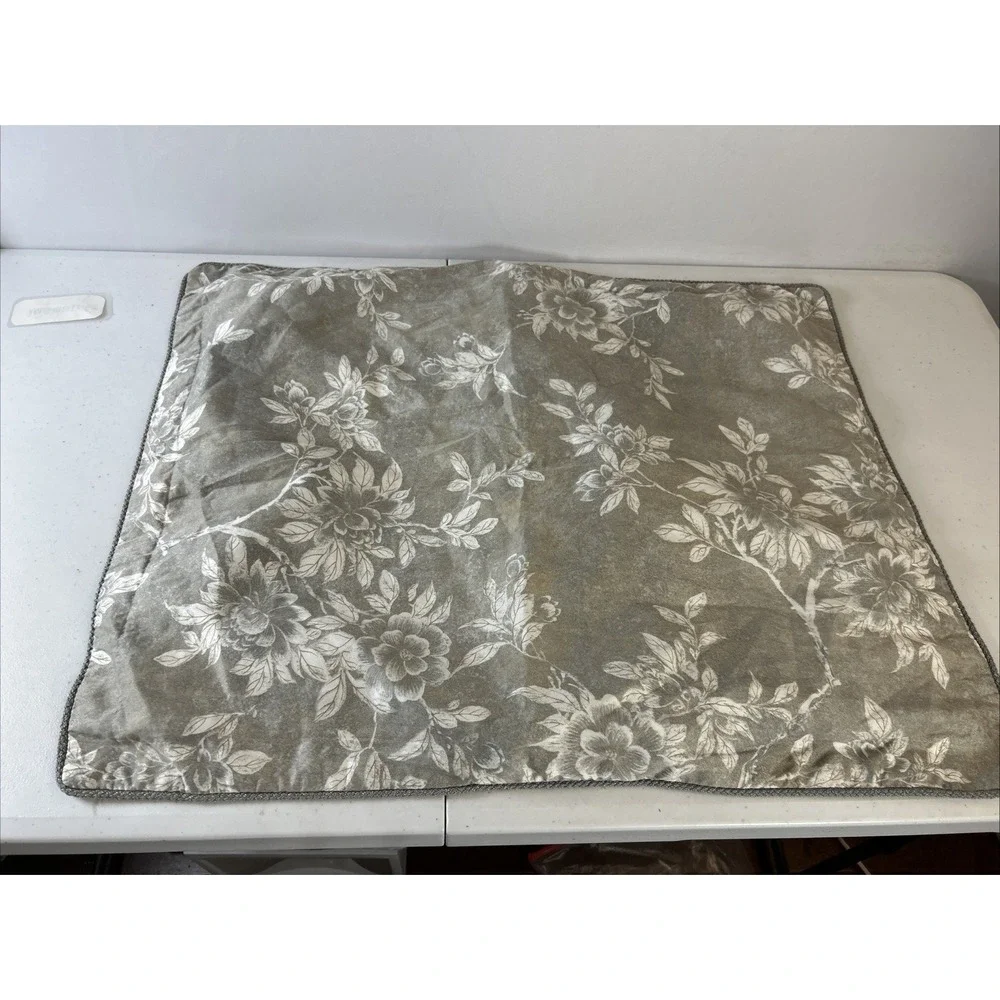 Ralph‎  Lauren ODEON FLORAL Silver Bronze Grey Comforter Queen + 2 Shams